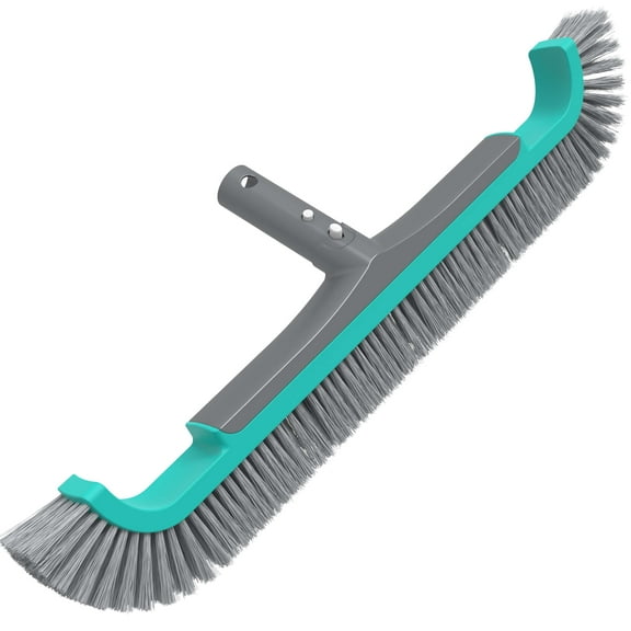 Mainstays 20" Curved-end Pool Brush with Extended Side bristles