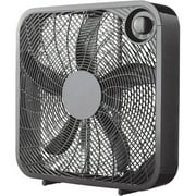 Mainstays 20 Inch 3-Speed Portable Box Fan, FB50-16HB, New, Black