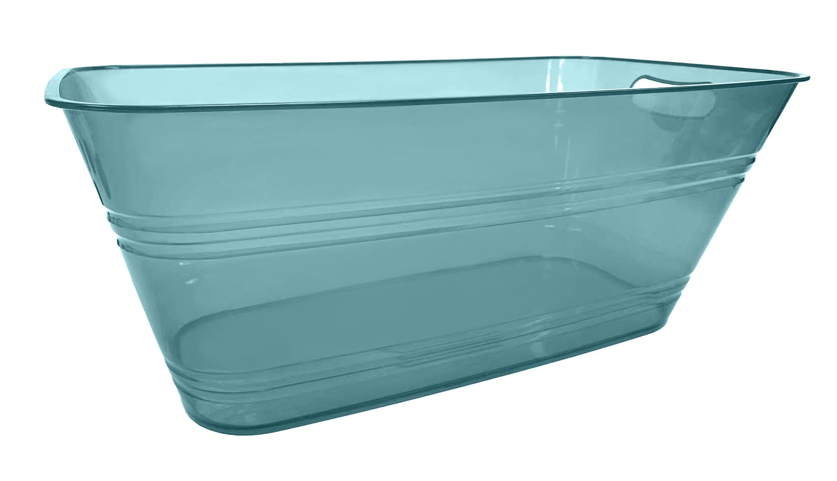 Mainstays 20" Plastic Rectangular Beverage Tub - Green