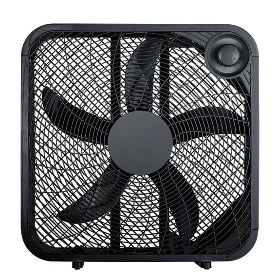 Mainstays 20 in 3-Speed Box Fan, Black, FB50-16HBV