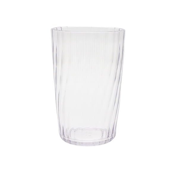 Mainstays 20 oz Acrylic Tall Tumbler, Embossed Swirl, Clear