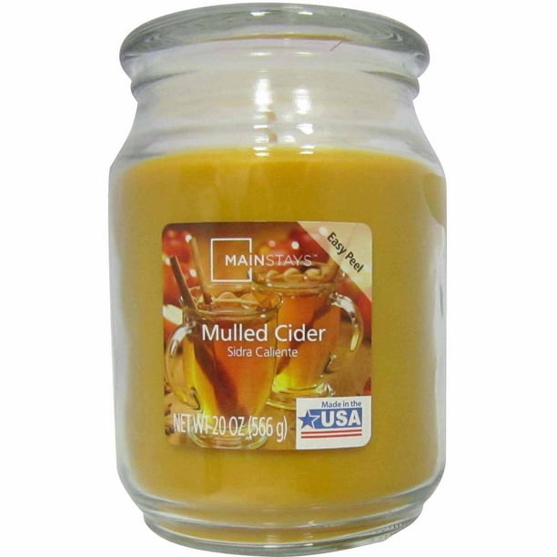 Mainstays 20 oz Candle, Mulled Cider Walmart Business Supplies