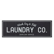 Mainstays 20" x 59" Laundry Indoor Runner Rug, Black