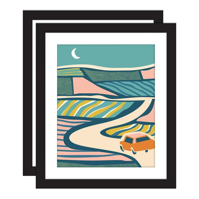 Mainstays 20"x24" Black Flat Wide Poster Frame Set of 2