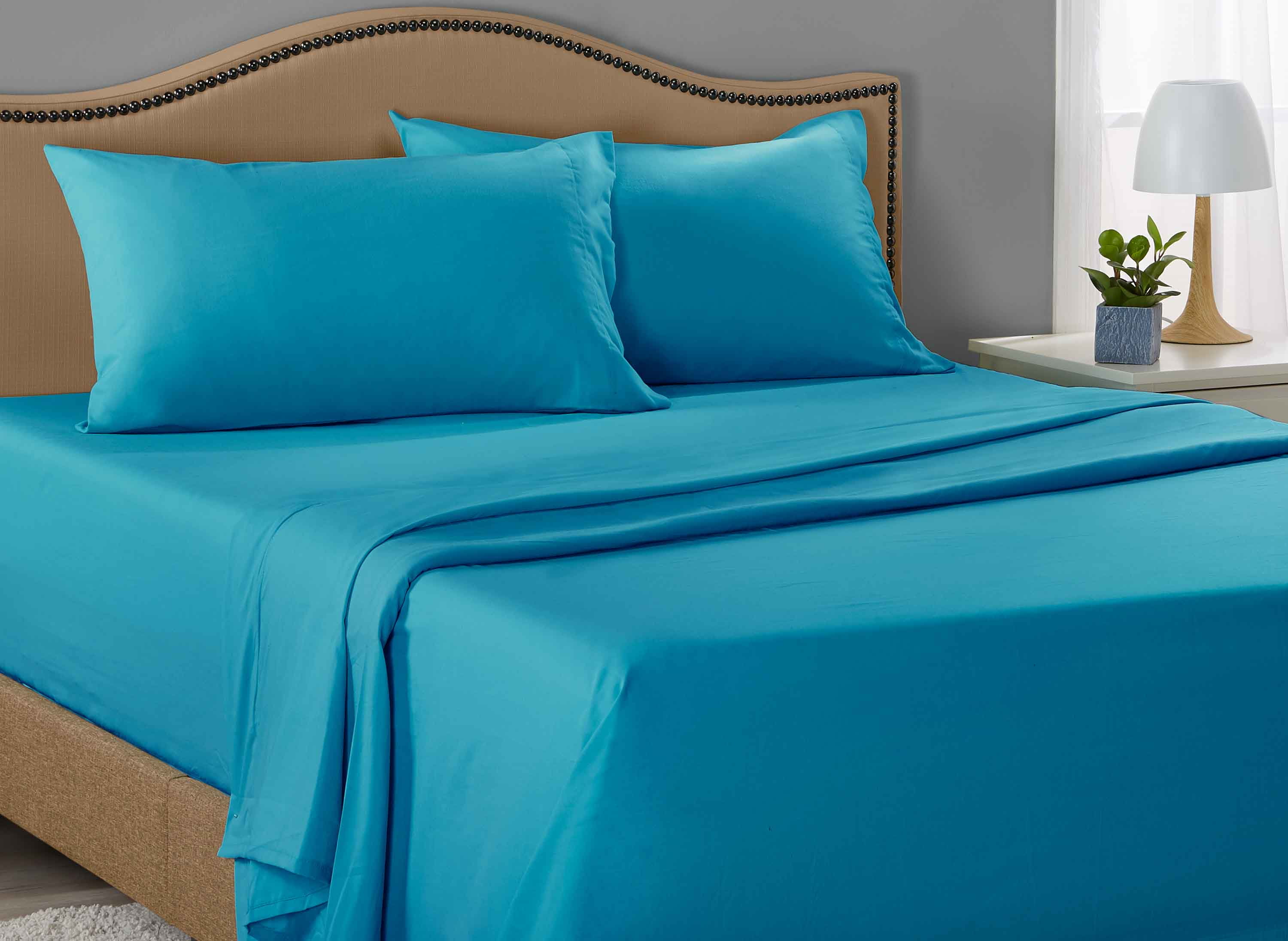 Mainstays 200 Thread Count Twin Flat - Turquoise Cove