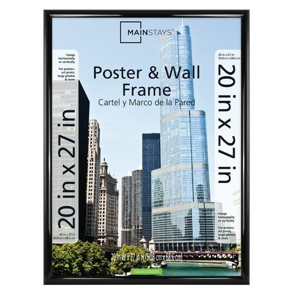 Mainstays 20x27 Rounded Black Poster Picture Frame