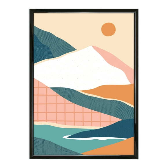 Mainstays – 20x28 Picture Frame – Black Rounded Profile Wall Photo Frame