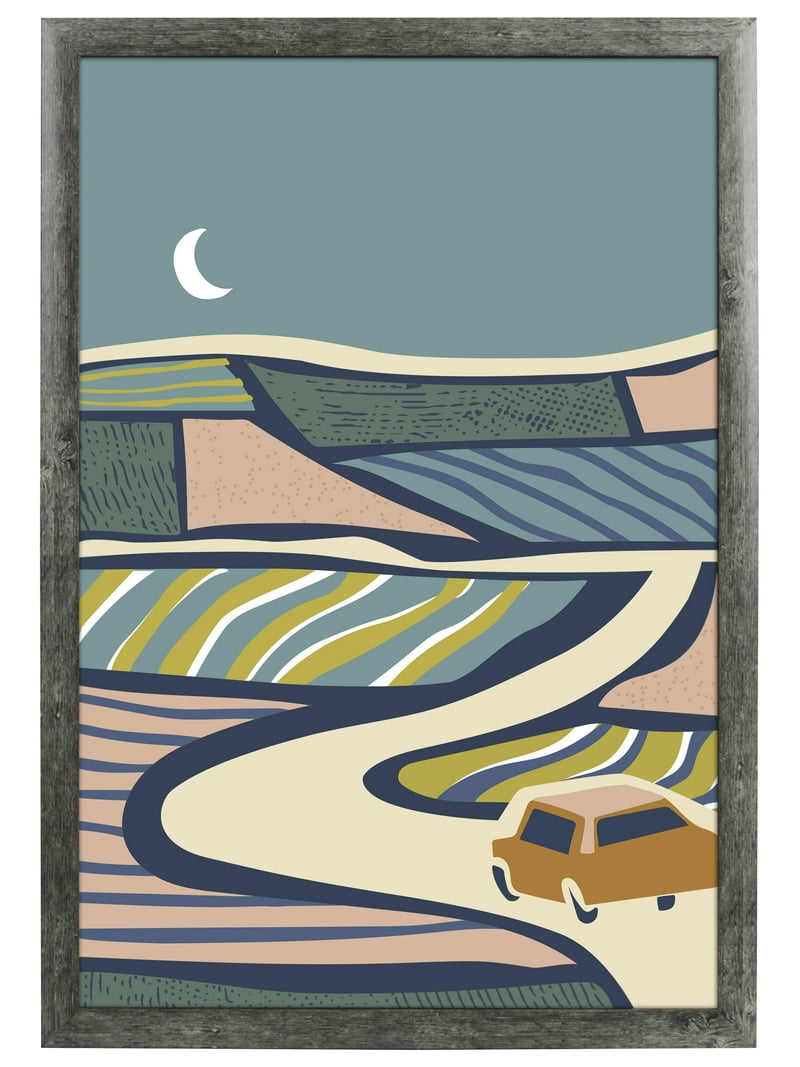 モート クンストラー 油彩画 フレーム付き Mainstays 20x28 Rustic Gray Museum Poster Frame Durable Wall Art