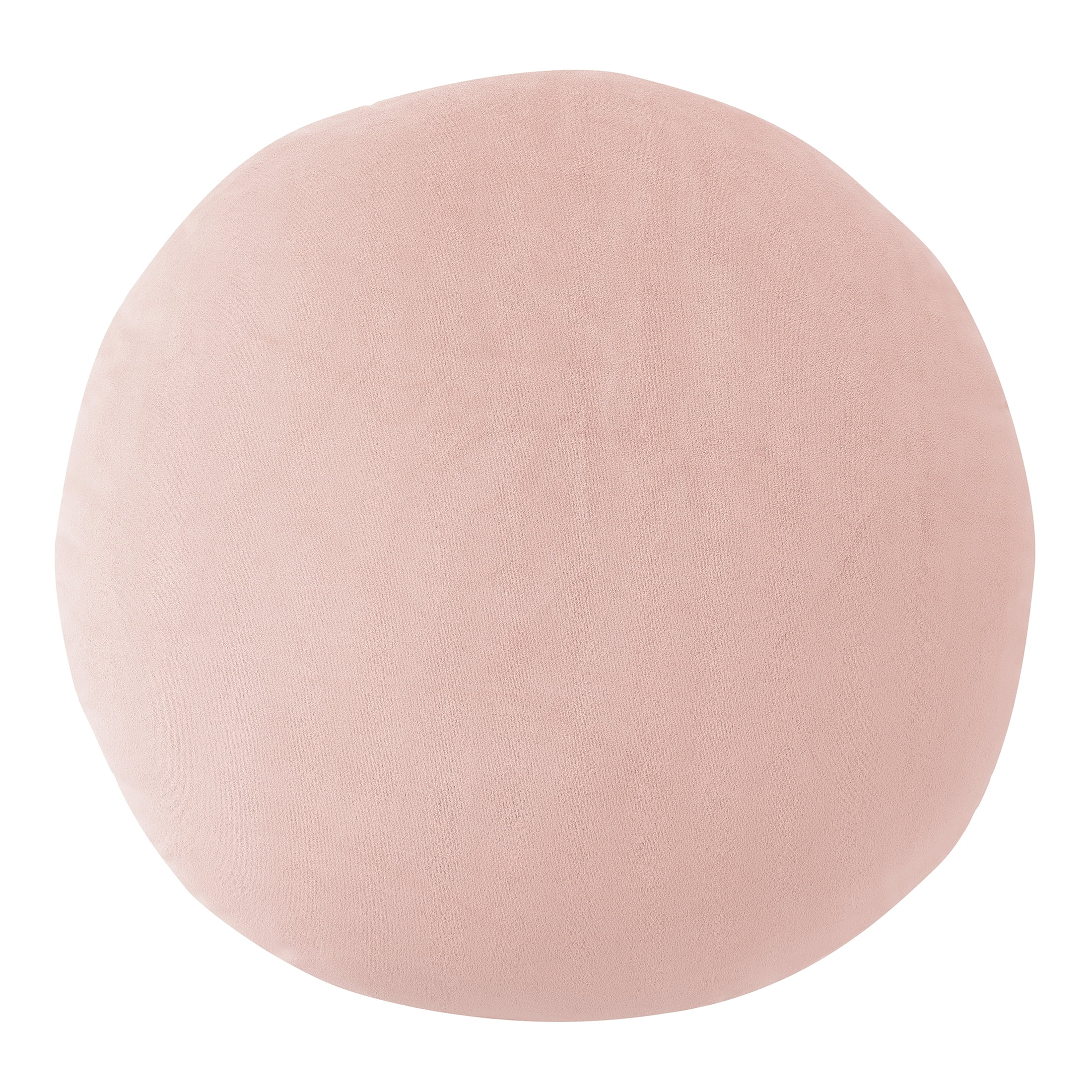 Mainstays 21" x 21" Peach Squishy Extra Soft Round Decorative Pillow, 1-Pack, for All Ages