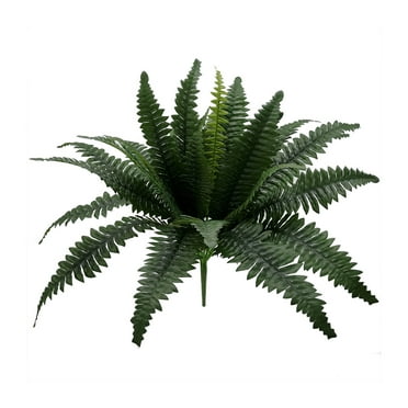 Mainstays 21in Indoor Artificial Plant, Fern Bush, Green Color. Indoor Use. Not in Pot.