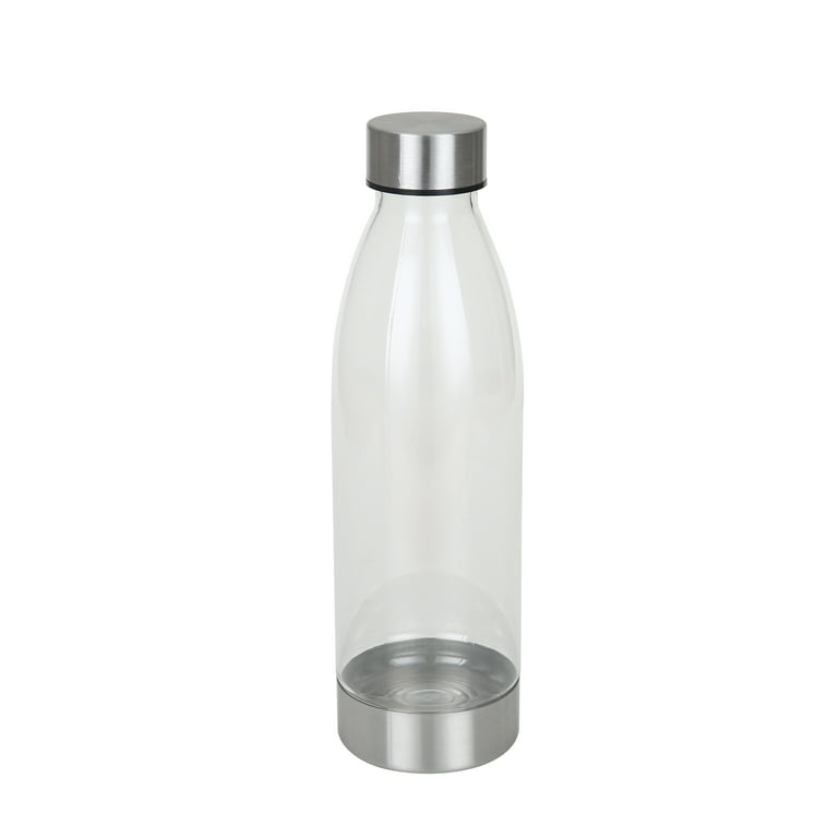 4 fl oz Clear Plastic Bottle w/ White Cap
