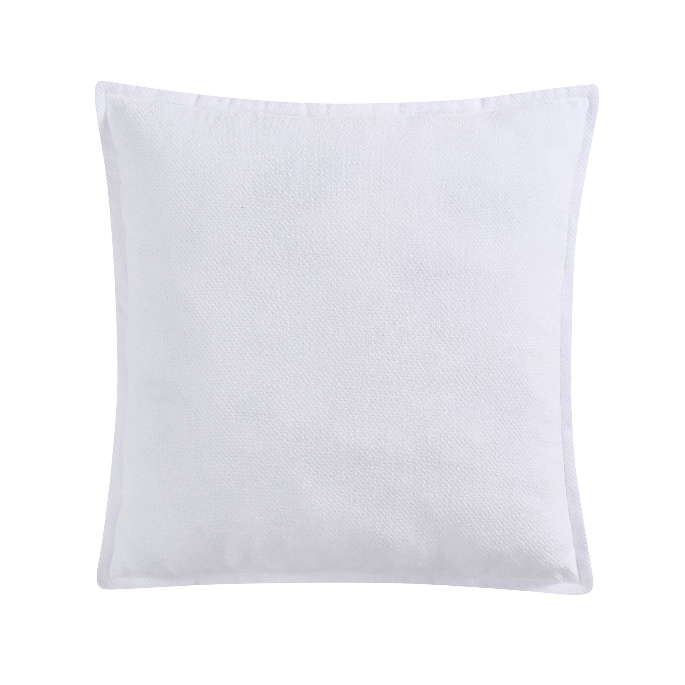 Mainstays 22" x 22" Arctic White Chenille Flange Decorative Pillow
