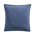 thumbnail image 1 of Mainstays 22" x 22" Blue Chenille Flange Decorative Throw Pillow, 1 of 5