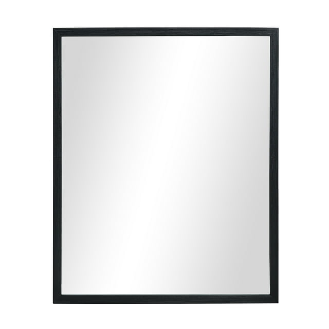 Mainstays 23X29 Black Finish Rectangular Wall Mirror - Walmart.com