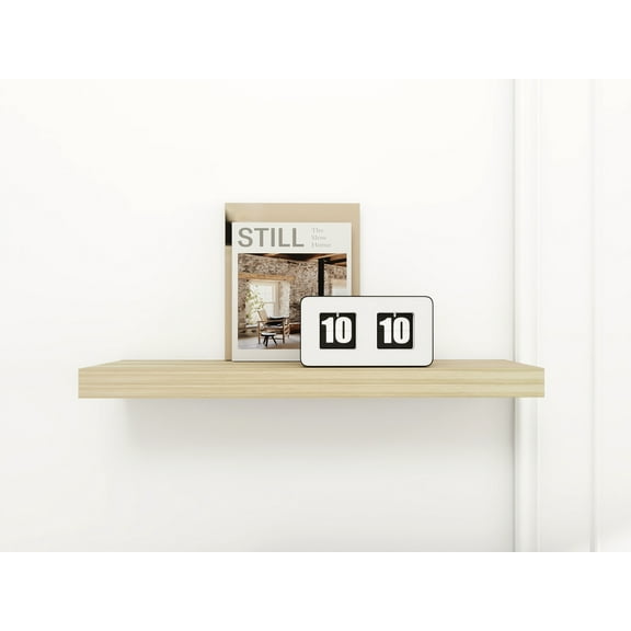 Mainstays Natural 23" Wood Floating Shelf