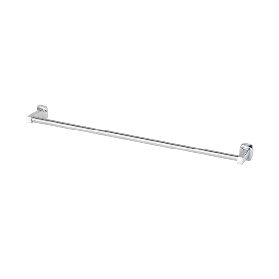 Mainstays 24" Square Style Wall Mount Steel Towel Bar, Chrome Finish, Horizontal Orientation