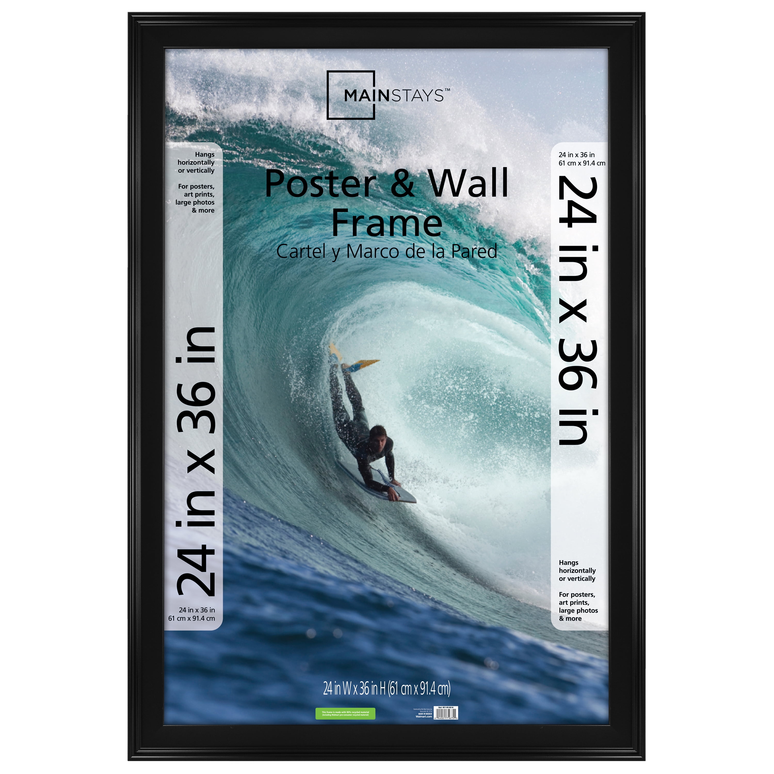 Mainstays 24 in x 36 in Casual Black Picture Frame