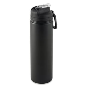 Mainstays 24 oz Stainless Steel Sip Water Bottle, Black