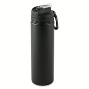 Mainstays 24 oz Stainless Steel Sip Water Bottle, Black