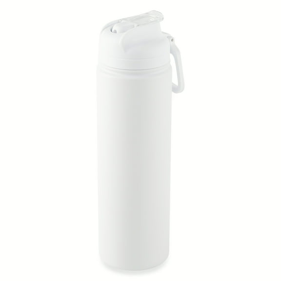 Mainstays 24 oz Stainless Steel Sip Water Bottle, White