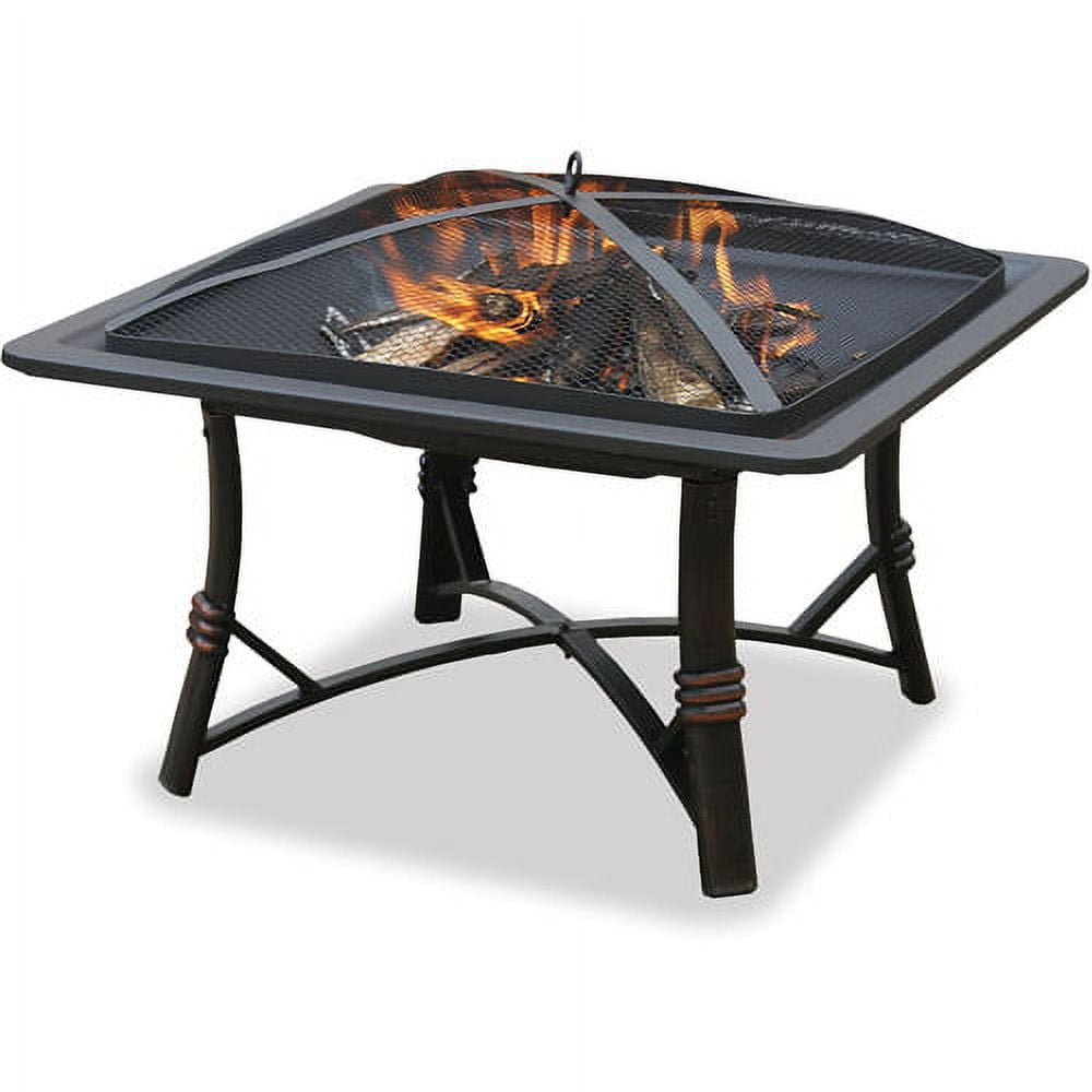 Mainstays 24``sq Black Outdoor Fire Pit