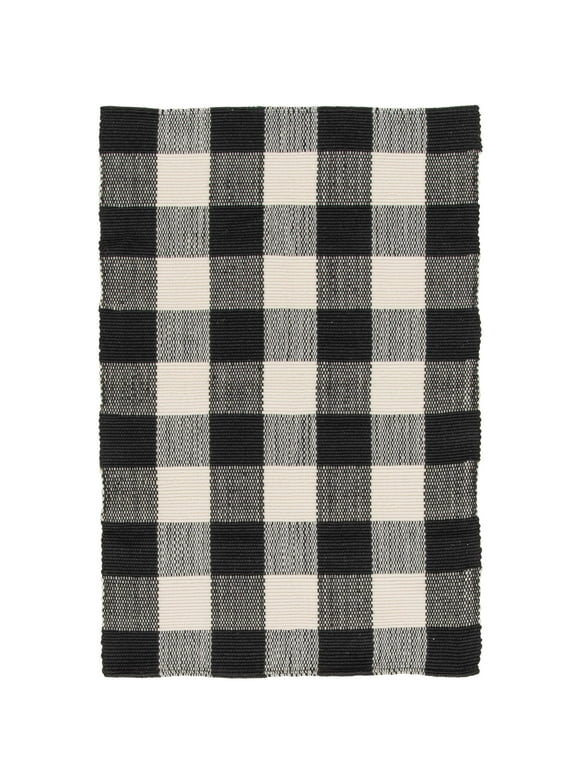 Mainstays 24" x 36" Black & White Outdoor Layering Rug