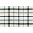 thumbnail interactive-video image 1 of Mainstays Blue Plaid Outdoor Layering Rug, 24"x36", 1 of 9