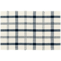 Mainstays 24"x36" Blue Plaid Outdoor Layering Rug