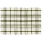 Mainstays Green Plaid Outdoor Layering Rug, 24"x36"