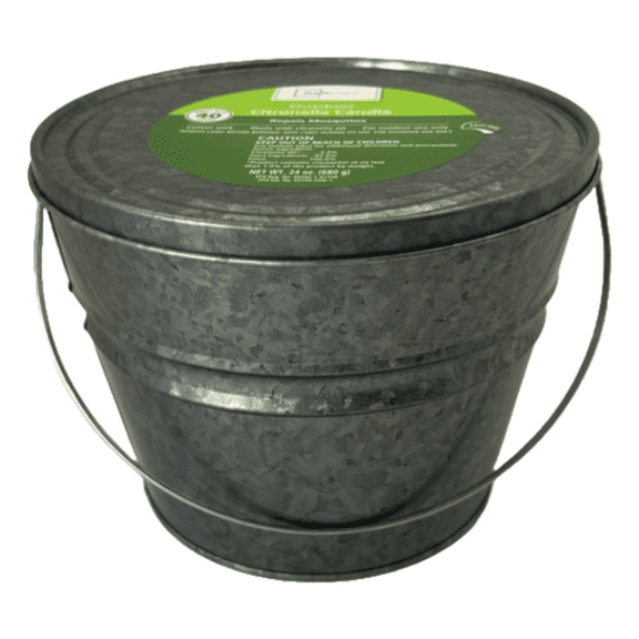 Mainstays Outdoor Citronella Candle - 24oz Metal Bucket | Repels Mosquitoes | Triple Wick | Up to 40 Hours Burn Time