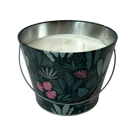 Mainstays Outdoor Citronella Candle - 24oz Metal Bucket | Repels Mosquitoes | Triple Wick | Up to 40 Hours Burn Time