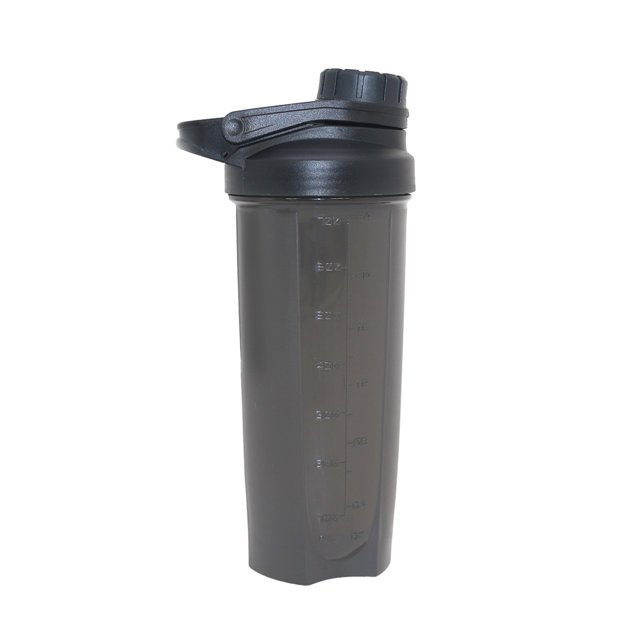 Mainstays 24oz Shaker Cup and Gym Water Bottle Black with Twist on Lid