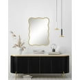 thumbnail image 1 of Mainstays 24x36 Gold Framed Large Wall Mirror for Bathroom or Living Room, 1 of 6