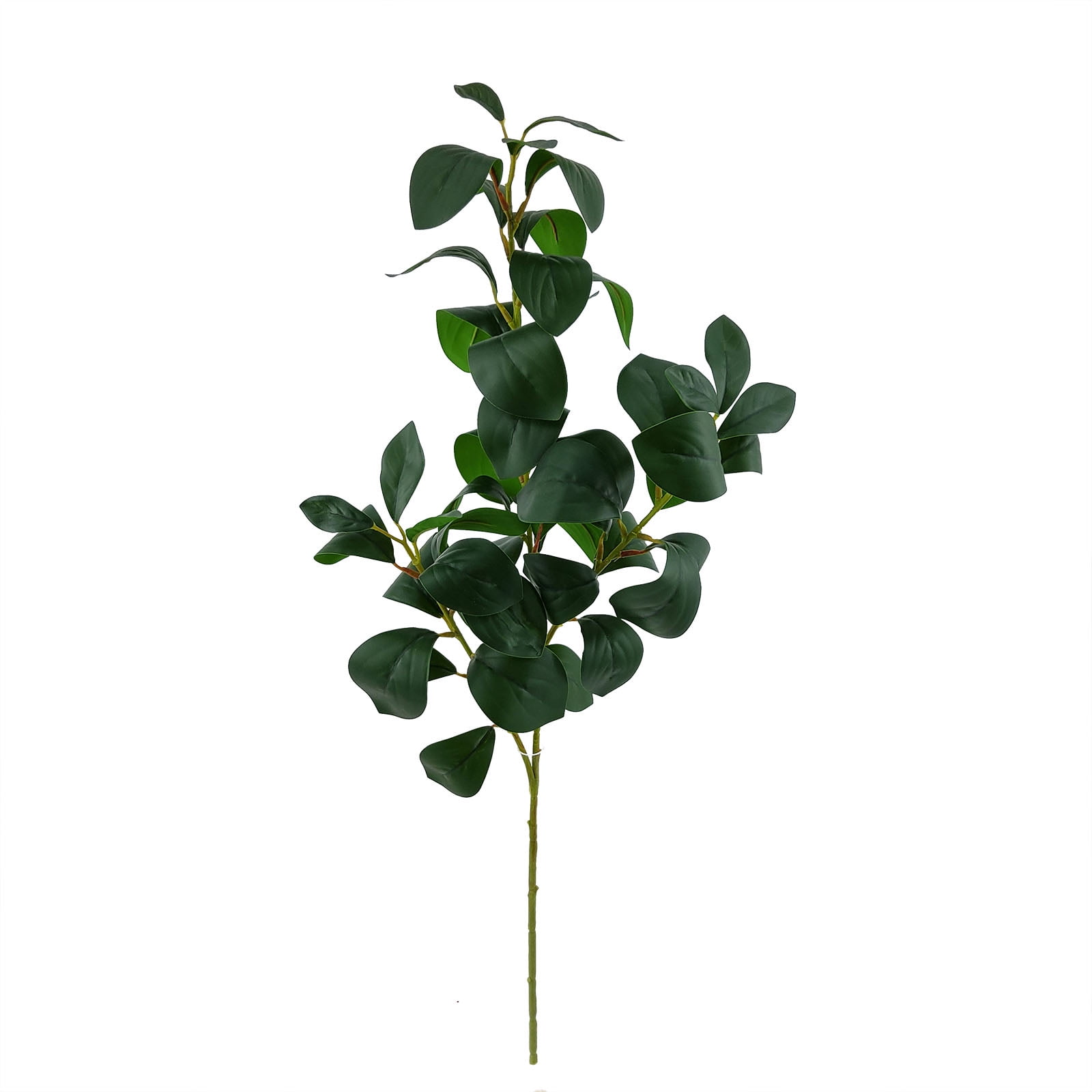 Mainstays 25.5 in Green Artificial Peperomia Foliage Stems, Set of 6, Indoor Use, Vase not included.