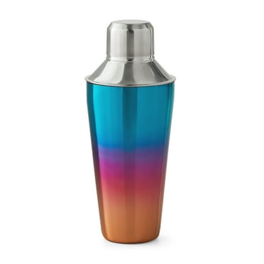 Mainstays 25-Ounce Stainless Steel Cocktail Shaker, Rainbow Iridescent