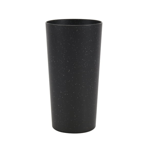 Mainstays 26-Ounce Eco-Friendly Recycled Plastic Beverage Tumbler, Black