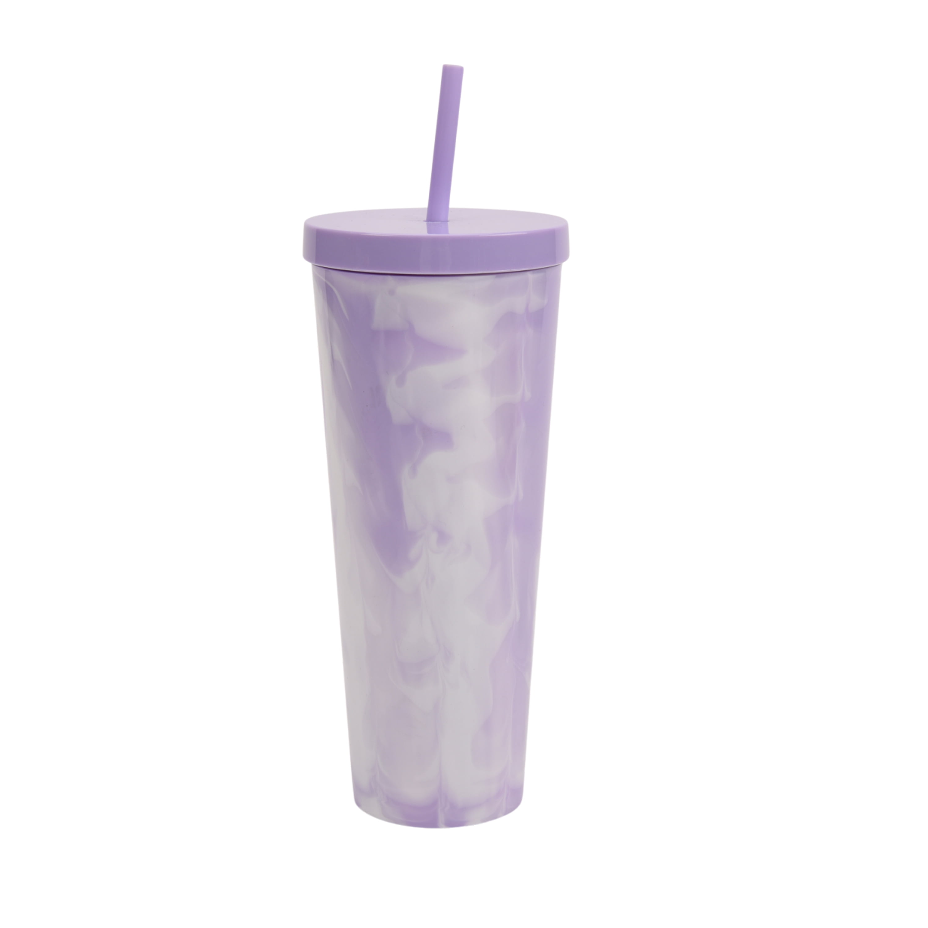 Mainstays 26-Ounce Plastic Swirl Tumbler, Purple