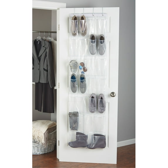 Mainstays 26-Pocket Over The Door Hanging Organizer, White