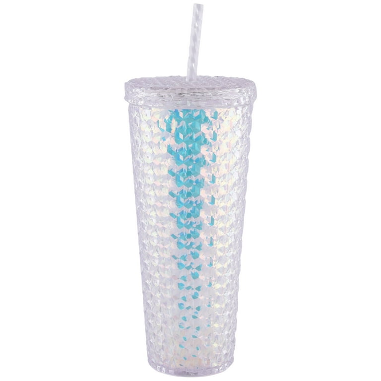 Mainstays 18-Ounce Square Plastic Tumbler BPA Free Plastic Cup SET