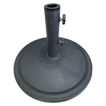 Mainstays 26LB Matte Black Round Umbrella Base Designed to be Used with a Patio Table