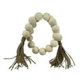 thumbnail interactive-video image 1 of Mainstays Indoor Oriental Minimalist Tabletop Home Décor Made of Wood Color White 1" Beads, 1 of 5