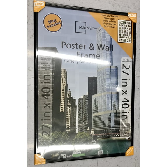 Mainstays 27" x 40" Black Poster & Wall Picture Frame - Walmart.com