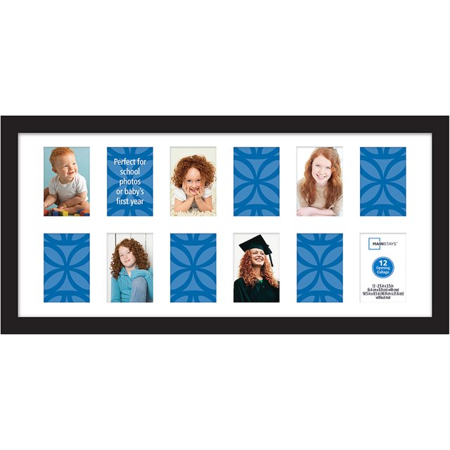 Mainstays 27x40 Trendsetter Collage Black Poster Frame