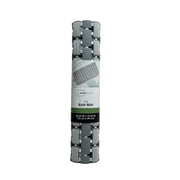 Mainstays 28.34 x 15.35 , PP+TPE, Non-Slip Tile Bath Mat for Shower with Strong Suction Cups, Grey