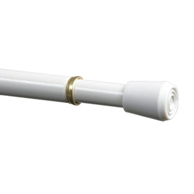 Mainstays 7/16" Adjustable Tension Curtain Rod, 28-48", White