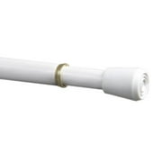 Mainstays 28-48 in. Adjustable Spring Tension Curtain Rod, 7/16 in. Diameter Steel Tube, White Finish