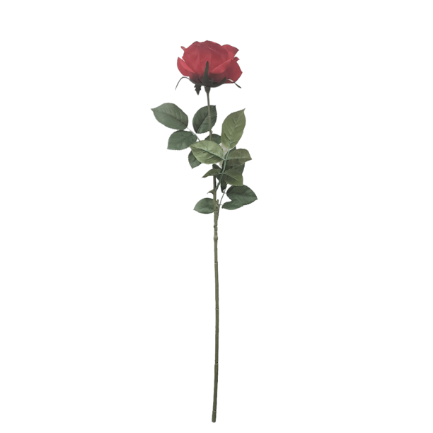 Mainstays 29 in Artificial Blooming Red Rose Indoor Stem