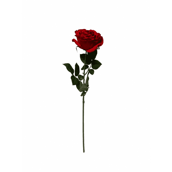 Mainstays 29 in Artificial Rose Stem, Red-Orange, Indoor