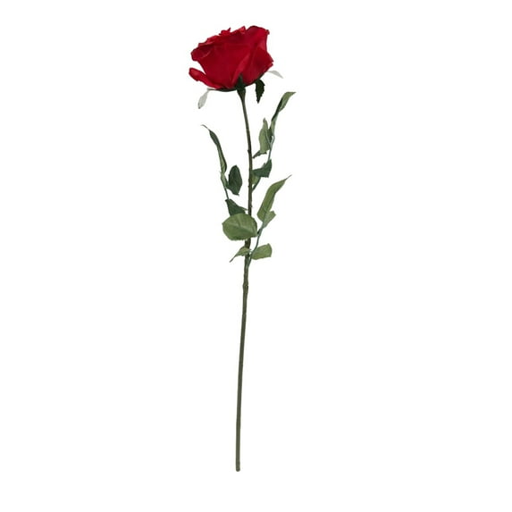 Mainstays 29 in Artificial Blooming Red Rose Indoor Stem