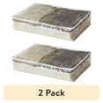 (2 pack) Mainstays 2pack Clear PEVA Underbed Storage Organizer